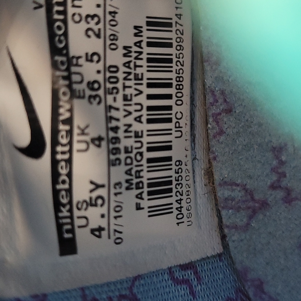 Nike KD VI "6" Rugrats Special Edition Purple Orange Youth Sneakers 599477-500 - Picture 9 of 9